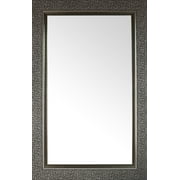 Mirrorize Canada Miroir mural avec cadre en mosaïque antique | Vanité, couloir, salle de bain, chambre | 27X43 | Argent| rectangle| Grand miroir décoratif