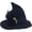 black, variant on Wiywef Halloween Witch Hat with Rose Gothic Lace Pointed Cap for Women