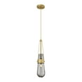 thumbnail image 3 of Innovations Lighting  Milan - 1 Light 4" Cord Hung Pendant Clear/Brushed Brass, 3 of 5