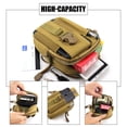 thumbnail image 3 of Bolso multifuncional impermeable de tela Oxford para hombre, bolso para teléfono móvil, billetera, 3 of 6