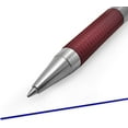 thumbnail image 3 of Zebra F-301 - Stainless Steel Retractable Ballpoint Pen - 0.7mm Medium - BLUE Ink - Maroon Barrel - Pack of 12, 3 of 5