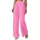thumbnail image 1 of Pantalones palazzo de cintura alta y pierna ancha para mujer: plisados, fluidos, cintura elástica, poliéster, estilo informal de negocios, tallas S-XXL, 1 of 4