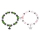 thumbnail image 2 of Pulseras de pareja con temática de San Valentín. Linda pulsera magnética ajustable para pareja. Regalo ideal para San Valentín. Pulsera de metal., 2 of 6