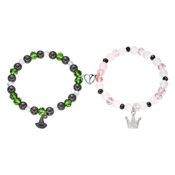 Cheapark Cute Magnetic Valentines Day Couple Bracelets - Adjustable Design, Matching Gift Jewelry Ideal for Romantic Holiday Gif ts