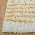 thumbnail image 3 of Safavieh Arizona Teagan Geometric Shag Area Rug, Ivory/Yellow, 6'7" x 6'7" Square, 3 of 11