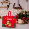 thumbnail image 5 of Aufmer 1 Pcs Festive Non-Woven Gift Bag, Reusable Holiday Present Carrier, Christmas Shopping Tote with Seasonal Patterns, Eco-Friendly Party Favor Container(Multicolor), 5 of 6