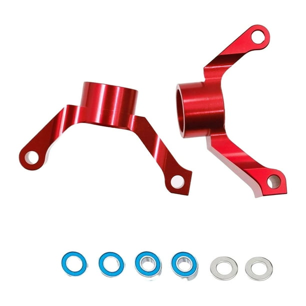2 piezas de montantes traseros 1/10, accesorios profesionales de aleación de aluminio para TT02 Rojo