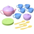 thumbnail image 1 of Juego de té Green Toys Pink CB, 17 piezas, juego de simulación para niños, 1 of 4