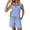 Blue, variant on JULMCOMO Two Piece Sets for Women Collared V Neck Summer Tank Tops Drawstring Wide Leg Casual Vacation Outfits Lounge Sets with Pockets Dark Blue S
