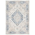 thumbnail image 2 of SAFAVIEH Blair Washable Joetta Medallion Machine Washable Area Rug, Ivory/Blue, 5'3" x 7'6", 2 of 13