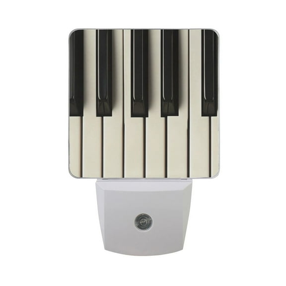 Piano Keys LED Night Light with Smart Sensor Plug Into Wall Dusk to Dawn 2 packs