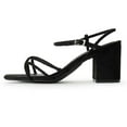 thumbnail image 2 of J. Adams Camila Sandals for Women - Square Open Toe Strappy Mid Block Heels - Elegant & Comfortable - Perfect for Weddings, Parties, and Casual Wear, 2 of 7