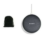 Google Speaker (1st Gen) for Home – Graphite – Minimalist Design, 360-Degree Sound, Voice- Speaker, Bulk Pacakging, Includes Velvet Pouch