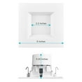 thumbnail image 2 of Luxrite 12-Pack 4 Inch Square Recessed LED Can Lights 5 Color Temperature Selectable Dimmable Wet Rated, 2 of 7