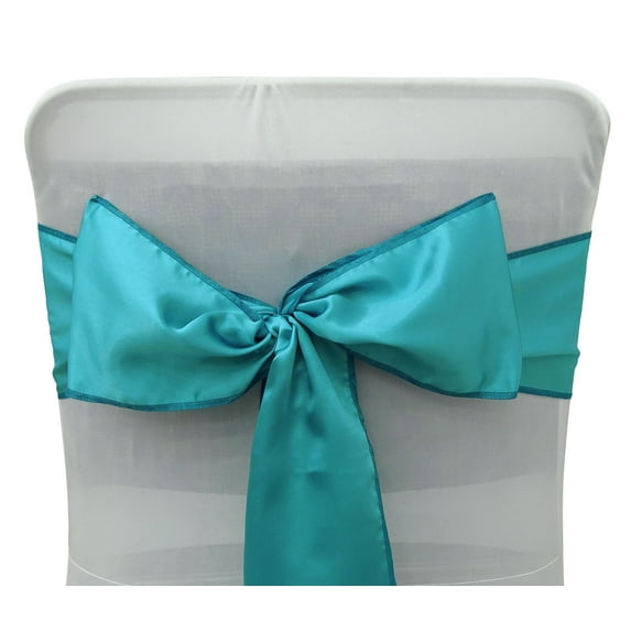 Darling Souvenir Pack Of 50 Satin Chair Sashes Bow Sash For Wedding & Events Supplies Party Decoration Chair Cover Sash - Colors Available