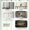 thumbnail image 6 of PawHut Bird Stand with Wheels for Indoor Outdoor Small Parrot, Dark Gray, 6 of 9