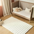 thumbnail image 2 of Bouclair Cream Bubble Faux Fur Rug 3' x 5', 2 of 10