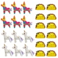 Mini Pinata Image Apec's 24 Pcs Mini Piñatas Bulk - Mini Donkey Mini Unicorn and Mini ...