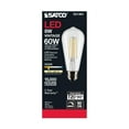 thumbnail image 5 of Satco S21364 - 8 Watt ST19 LED Clear Bulbs -  Medium base - 3000K - 120 Volt (6 Pack), 5 of 9