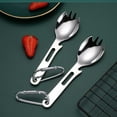 thumbnail image 5 of SLYNSHome Kitchen Essentials 2 in 1 Stainless Steel Spoons & Forks Mixing Scoop for Cooking Baking Kitchen Gadgets Supplies, 5 of 8