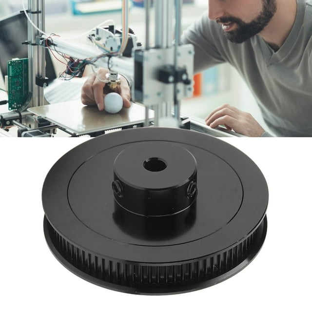 GT2 Synchronous Wheel Synchronous Wheel 2GT Timing Pulley 80 Teeth Bore 5mm Alloy Steel Synchronous Wheel for 3D Printer CNC Timing Belt Pulleys