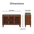 thumbnail image 7 of Finch Sawyer Solid Ash Wood Frame 3-Doors Cabinet in Brown, 7 of 7