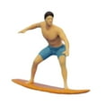 thumbnail image 2 of Almencla 1/64 Miniature Surfing Figure Collectibles Layout Props Painted Beach Surfer A, 2 of 8