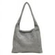 thumbnail image 1 of Xiao Hua Bolso de hombro tejido para mujer, bolso de mano y neceser, elegante bolso de mano tejido para playa, de verano, 25 x 5 x 17 cm (plateado)., 1 of 5