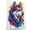 Alaskan Malamute, variant on Funny Colorful Animal Canvas Wall Art Print Paintings - Bernese Mountain Dog Graffiti Picture Cool Wall Decor Ready to Hang for Bedroom Kids Room Size 8x12 Inches