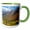 Green/White, variant on 3drose, Usa, Alaska, Brooks Range. Autumn Mountain Landscape with Stream., 11oz Magic Transforming Mug