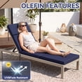 thumbnail image 6 of YEERSWAG 72x21x2.5 inch Chaise Lounge Recliner Outdoor Seating Cushions, 6 of 9