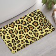 thumbnail image 2 of Yellow and Black Leopard Pattern Bathroom Rugs Mat,Non Slip Microfiber Bathroom Rug,Rubber Backing,Soft Bathroom Mats for Bathroom Floor,Tub and Shower,17x30in(43x75cm), 2 of 5