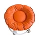 thumbnail image 2 of Taburete giratorio de 360 degree con asiento bajo y ruedas, para tareas domésticas, silencioso, resistente, pequeño naranja, 2 of 9