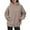 Khaki, variant on Hauaitttt Women's Casual Hoodie Basic Pullover Sweatshirt Soft Comfortable Long Sleeve Hooded Top for Everyday Wear All Season Plain Hoodie Women Womens Athletic Hoodies Pullover Knitted Jacket