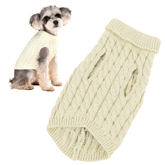 Pure Color Dog Sweater Warm Winter Clothes Soft Coat for Small Medium Large Dogs Pet Apparel