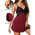 thumbnail image 2 of Avidlove Lingerie Nightdress for Women Lace Chemise Sleepwear Sexy Nightwear, 2 of 3