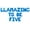 Blue, variant on Letter Balloons - LLAMAZING TO BE FIVE 16" Inch Alphabet Letters Foil Mylar Balloon 5th Birthday Party Banner (Gold)