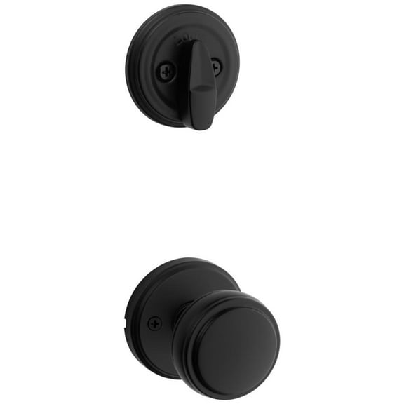 Kwikset 966Sok.Univ Sora Knob Keyed Entry Handleset Interior Pack - Black