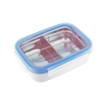Innobaby Keepin' Fresh Stainless Divided Bento Snack Box with Lid for Kids and Toddlers. BPA Free.
