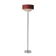 thumbnail image 2 of Elegant Designs Romazzino Floor Lamp, 61 1/2"H, Red Shade/Chrome Base, 2 of 2
