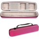 thumbnail image 2 of Estuche rosa para plancha de pelo, bolsa protectora ideal para viajes, compatible con varios accesorios para el cabello., 2 of 5