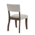 thumbnail image 4 of Wade Mocha Brown Wood Glass Top 5-piece Dining Set, 4 of 11