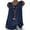 Blue, variant on tangnade womens cotton linen sleeveless baggy t-shirt vest tee blouse tank tops plus size black + l