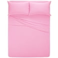 Jersey Sheets King [4Piece, Baby Pink] Cotton Bed Sheets Extra Soft