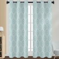thumbnail image 1 of Fashnice Panel Floral Curtain Blackout Modern Window Drape Grommet Privacy Home Decor Eyelet Top Style 6 W:43"x H:63", 1 of 2