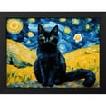 thumbnail image 2 of Stephen Chambers 24x19 Black Modern Wood Framed Wall Art Titled - Black Cat 3, 2 of 6