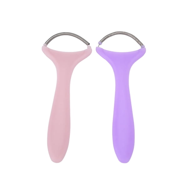 2 Pack Spring Facial Hair Remover, Manual Portable Threading Face Epilator Women Beauty Hair Epilator Tool for Upper Lip Chin Cheeks