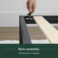 thumbnail image 4 of Rest Haven Alexandria Metal Platform Bed with Scooped Vertical Bar Headboard, Twin, Black, 4 of 14