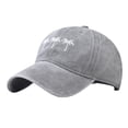 thumbnail image 6 of Vintage Washed Palm Tree Embroidered Baseball Cap ZDNIXIAN ,Adjustable Unisex Curved Brim Distressed Cotton Dad Hat, Casual Beach Vacation Sun Hat, One Size, 6 of 6