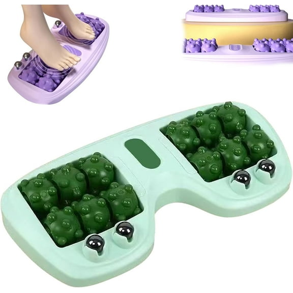 Portable Dual Foot Massage Roller for Plantar Fasciitis Relief,  Acupressure Tool for Home/Office,  Stress Relief and Improved Circulation